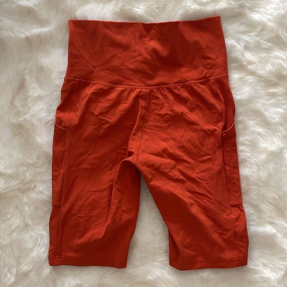 REI Spandex Shorts with Pockets ~ Size Small 🧡 burnt orange s biker - Picture 4 of 4